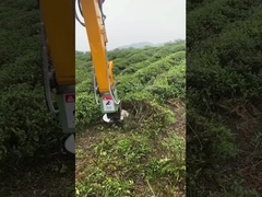 Excavator Accessories Hydraulic Cut Firewood , Trim Branches , Clear Brush