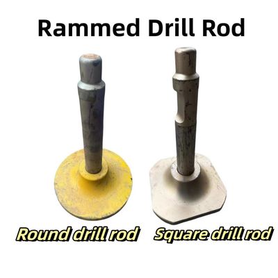 Square / Round Rammed Hydraulic Breaker Drill Rod For Excavator