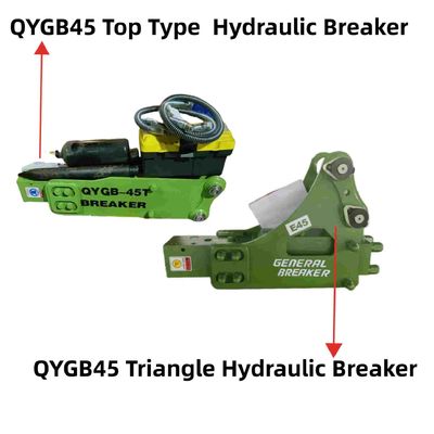 QYGB45 Top Type / Triangle Hydraulic Breaker 45 Chisel For Construction Works