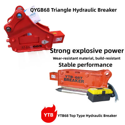 YTB68 Top Type / Triangle Hydraulic Breaker Hammer 68 Chisel for 4-8 Tons Excavator