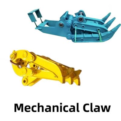 Earth Moving Excavator Grabber Mechanical Rotating Rock Grapple