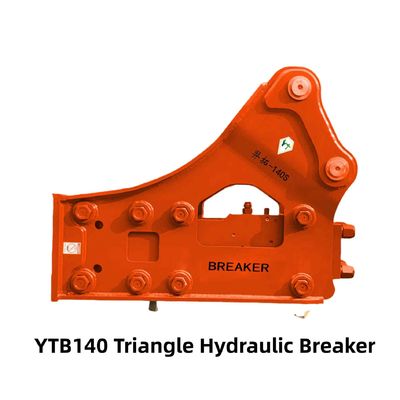 Side Type / Triangle Hydraulic Breaker YTB140S 140 Chisel for 19-26 Tons Excavator